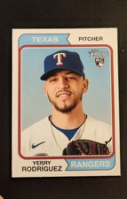 2023 Topps Heritage - Yerry Rodriguez #320 (RC) Texas Rangers 