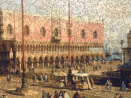 Liberty Puzzles Wooden Jigsaw Puzzle Piazza San Marco 596 Pieces I3H9 Excellent - Picture 6 of 14