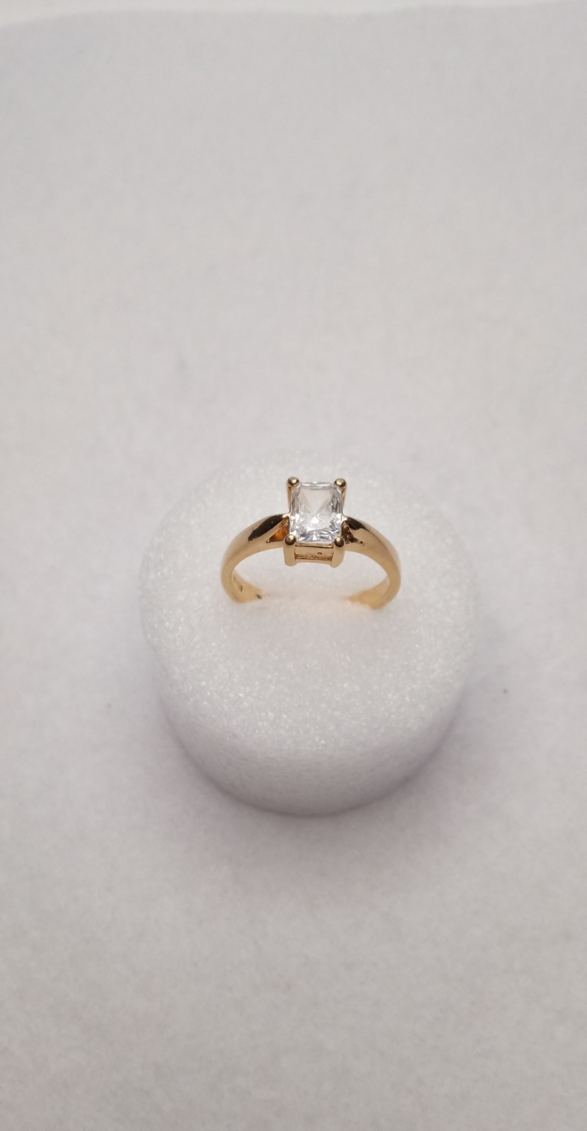 Simulated Diamond, Simulated Emerald 4 Ring Lot S… - image 5