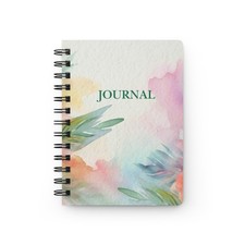 Watercolor Tropical Hibiscus Journal  Spiral Bound Notebook