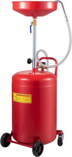 20-Gallon Waste Oil Drain Tank, Air Operated Portable Oil Drainer with Adjustabl