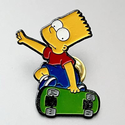 The Simpsons Fox 2000 Bart Pin Anstecker Vintage Selten Sammlerstücke Merchandise Merch