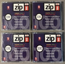 Iomega ZIP DISK 100 Formatted for PC NEW SEALED - Lot Of 4