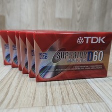 TDK Superior Normal Bias D60: 11-Pack Cassette Tapes - Brand New, Sealed