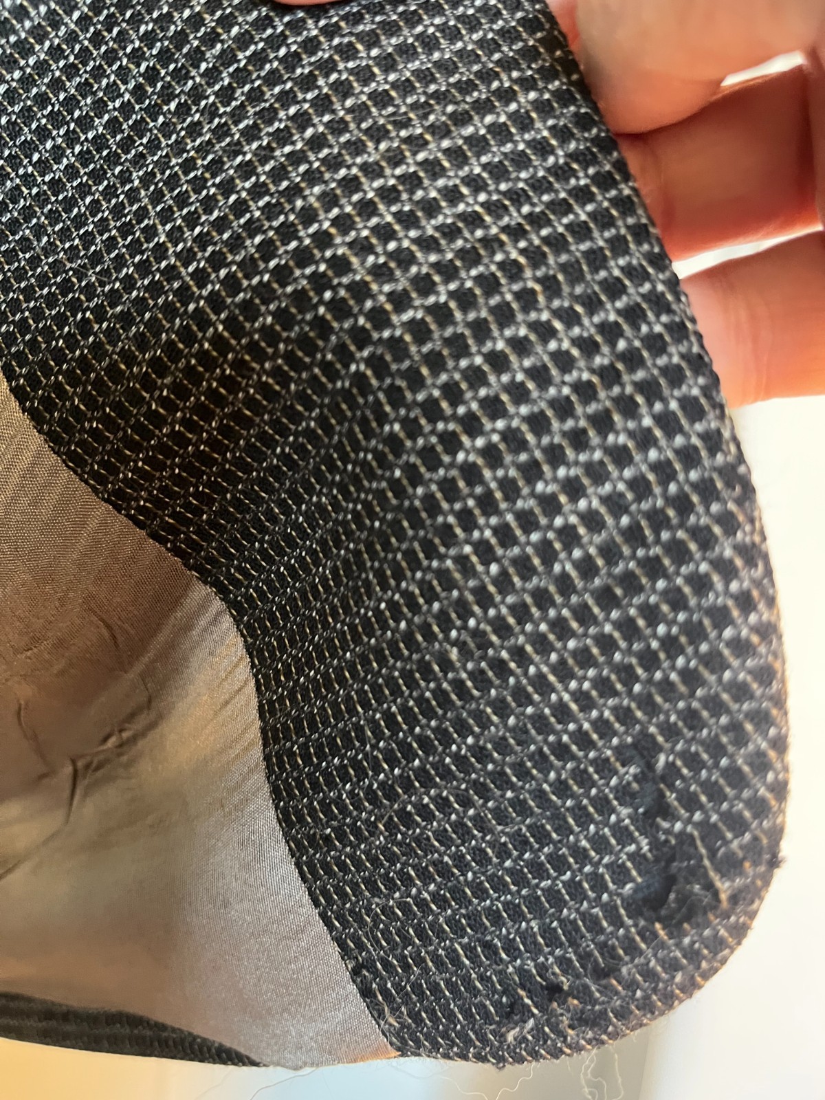 Tallia Uomo Black Checked Blazer Jacket Sport Coat 3 Button 100% Wool 42R