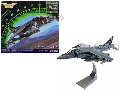 MCDONNELL DOUGLAS AV-8B HARRIER II PLUS ''BLACK SHEEP'' 1/48 BY CORGI AA29303