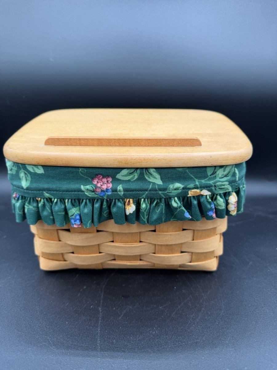 🧺✨ Longaberger 1996 Large Recipe Basket with Lid & Liner ✨🧺 | eBay