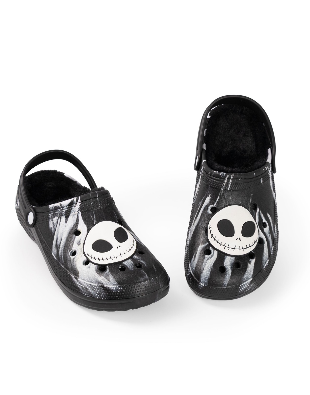The Nightmare Before Christmas Schwarz Jack Skellington Fur Lined Clogs Unisex E 8090₽