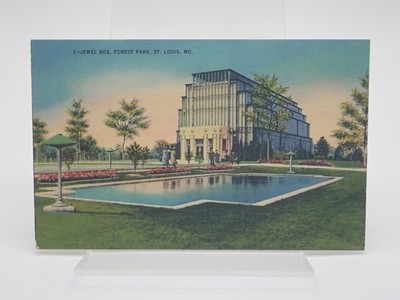 Jewel Box Forest Park St Louis Missouri Vintage Postcard