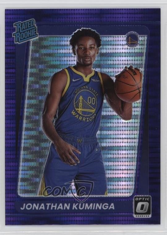 2021 Donruss Optic Target Box Set Purple Pulsar Prizm Jonathan Kuminga #190 oh4