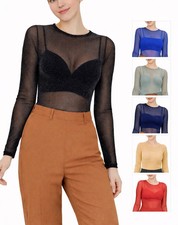 Haut transparent pailleté