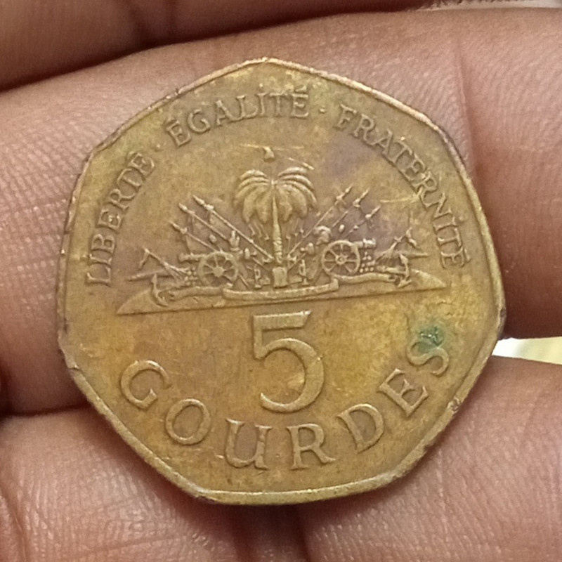 2018 Haiti 5 Gourdes Aluminum-Bronze KM#198 BN Regular Issue Coin