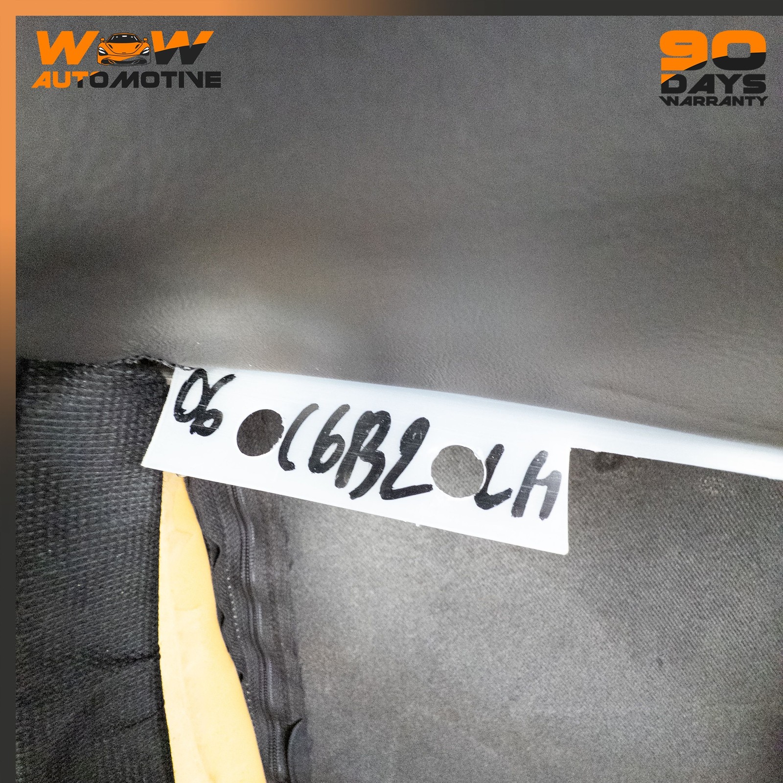 05-10 CHEVROLET CORVETTE C6 FRONT LEFT TOP UPPER SEAT CUSHION BOTTOM BLACK OEM