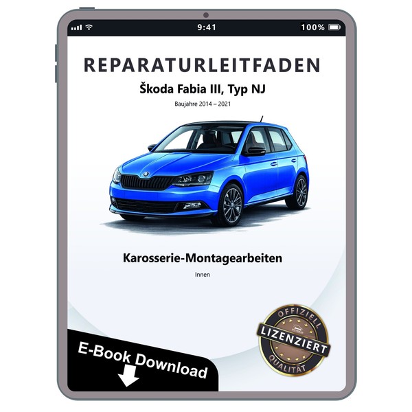 Skoda Fabia (14-21) Karosserie Montagearbeiten Innen Werkstatthandbuch Pdf Datei-image
