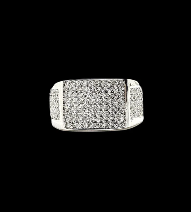 Mens diamond store statement ring