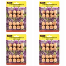 64x Wooden Cedar Balls Lavender Scented Cedar Clothes Cupboard Protect