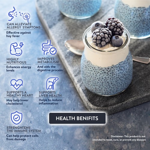 75G BLUE SPIRULINA POWDER E20 PURE PHYCOCYANIN NATURAL FOOD COLOURING SUPERFOOD - Picture 5 of 9