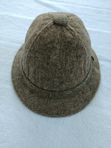 Vintage United Hatters Cap & Millinery Tweed Hat Size Large Bowler Derby Breton - Picture 12 of 12