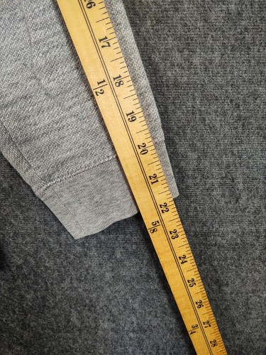 LL BEAN Top Womens M Heather Grey Raglan Sleeve 100% Cotton Pockets - Picture 9 of 10