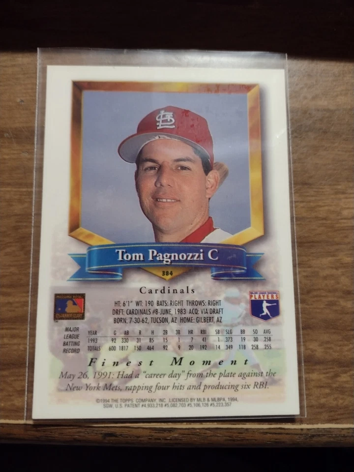 Tom Pagnozzi, Travis Fryman y Gary Sheffield Topps Finest Foto 4 de 4