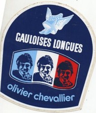 Sticker MOTO Olivier CHEVALLIER Champion français moto G P YAMAHA 500 Gauloises