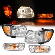 For Toyota Tacoma 2001-2004 Headlights Corner Signal Lights Bumper Lamp w/Bulbs