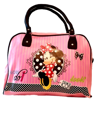 Disney Minnie Mouse Black & Pink Handbag Shoulder Bag