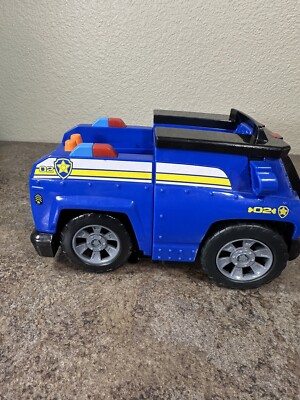 Paw Patrol Transformer Police Vehicle with Sounds Chase Blue WORKS Toy Moves