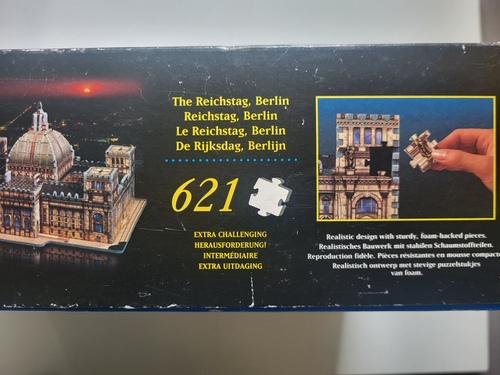 Puzzle 3D MB Reichstag Berlín retro vintage años 90 - Imagen 3 de 4