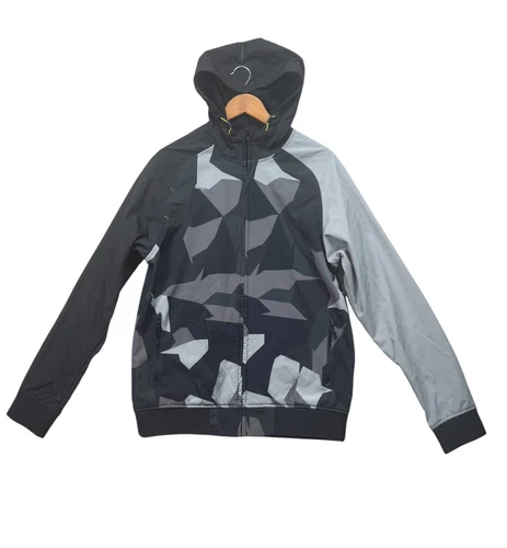 Fox Racing Source Active Tech Jacket Black Gray Camo 3000 mm Performance Sz M