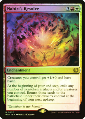 MTG FOIL Nahiri's Resolve  - March of the Machine: The Aftermath #037