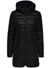 Only - Damen - Stepp - Mantel onlTahoe Jacke Mantel XS S schwarz Kapuze SALE
