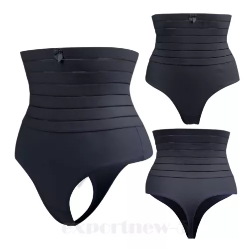 Women's Compression Shapewear Panties High Waist Thong Tummy Control Body Shaper - Picture 14 of 35