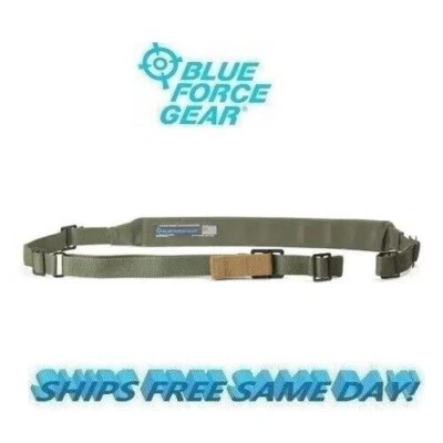 BLUE FORCE GEAR Blue Force Vickers Padded 2-Point Combat Rifle Sling OD GREEN # VCAS-200-OA-OD