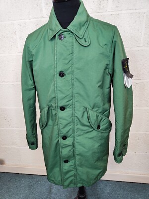 あ*さ様 Stone  ストーンアイランド DAVID-TCトレンチ Stone Island David TC Primaloft Trench Coat In Green (Size Small