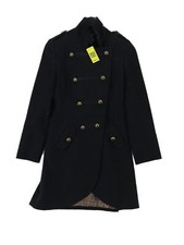 Biba Women's Coat Uk 10 Black Wool