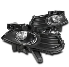 13-16 Ford Fusion Mondeo Bumper Driving Chrome Fog Light Lamp Wblack Bezels Set 13-16 Ford Fusion Mondeo Bumper Driving Chrome Fog Light Lamp Wblack Bezels Set