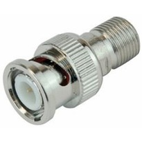 Image of BNC Male Plug TO F-Type Socket Female Adaptor CCTV Radio Ham