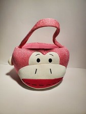 Pink Sock Monkey Halloween Trick Or Treat Bucket Bag