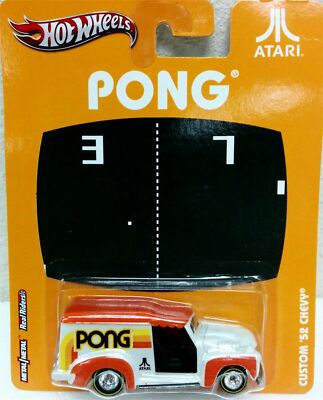 Hot Wheels 1:64 Pop Culture VIDEO GAME ARCADE CUSTOM 1952 CHEVROLET PONG CAR