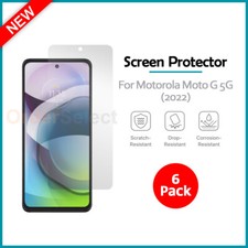 6-Pack LCD Ultra Clear HD Screen Protector for Phone Motorola Moto G 5G 2022