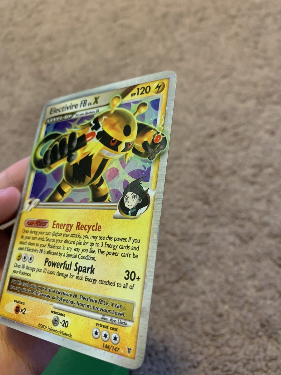 ELECTIVIRE FB LV.X SUPREME VICTORS SET 144/147 RARE HOLO POKEMON
