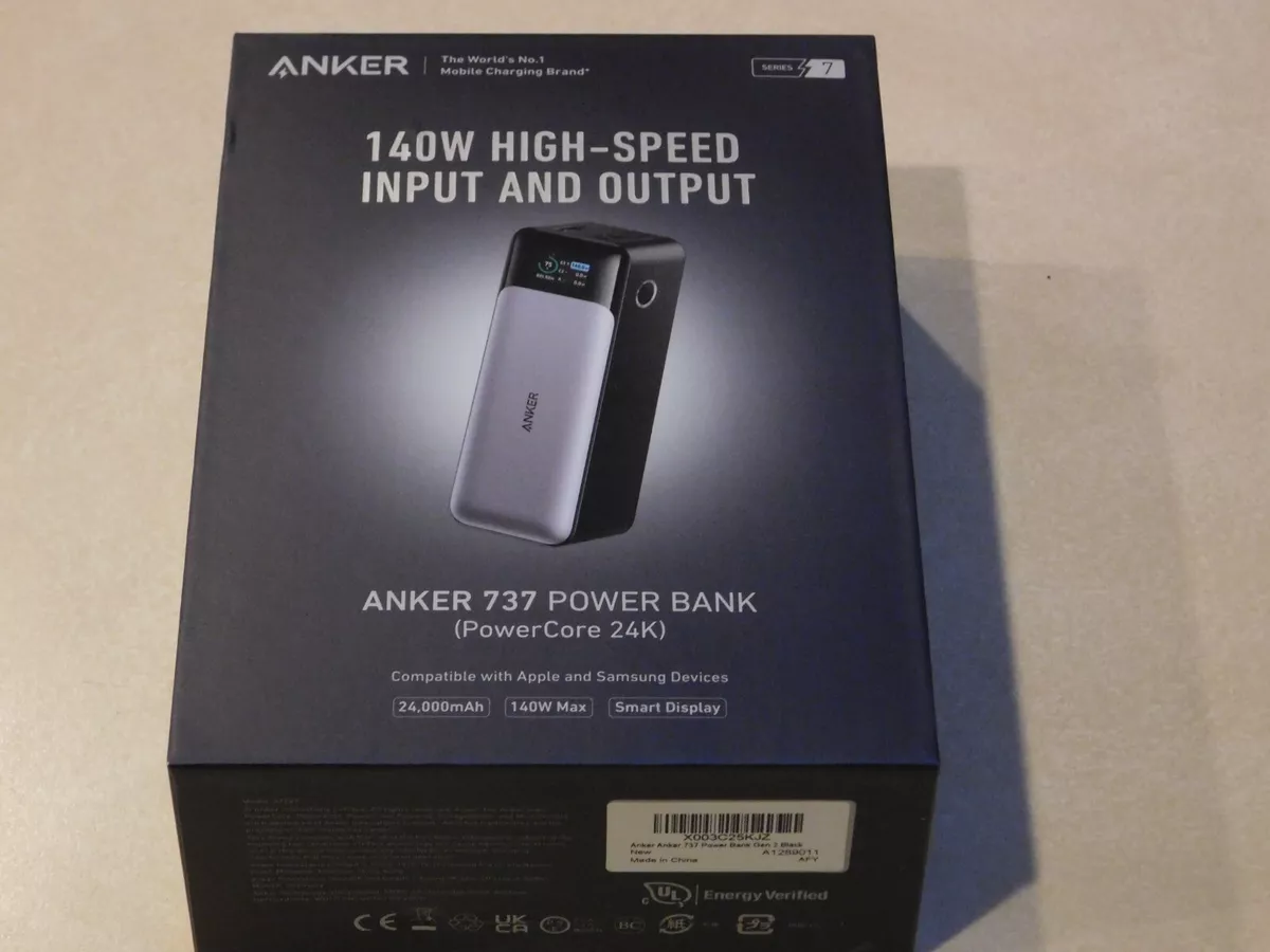 Anker 737 Power Bank 24000mAh 140W Powerbank 3-Port Portable Battery Fast  Charging Spare Battery