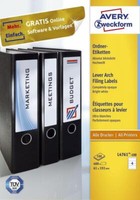 Avery Zweckform OrdnerrüCken-Etiketten, 61 X 192 Mm, Weiß