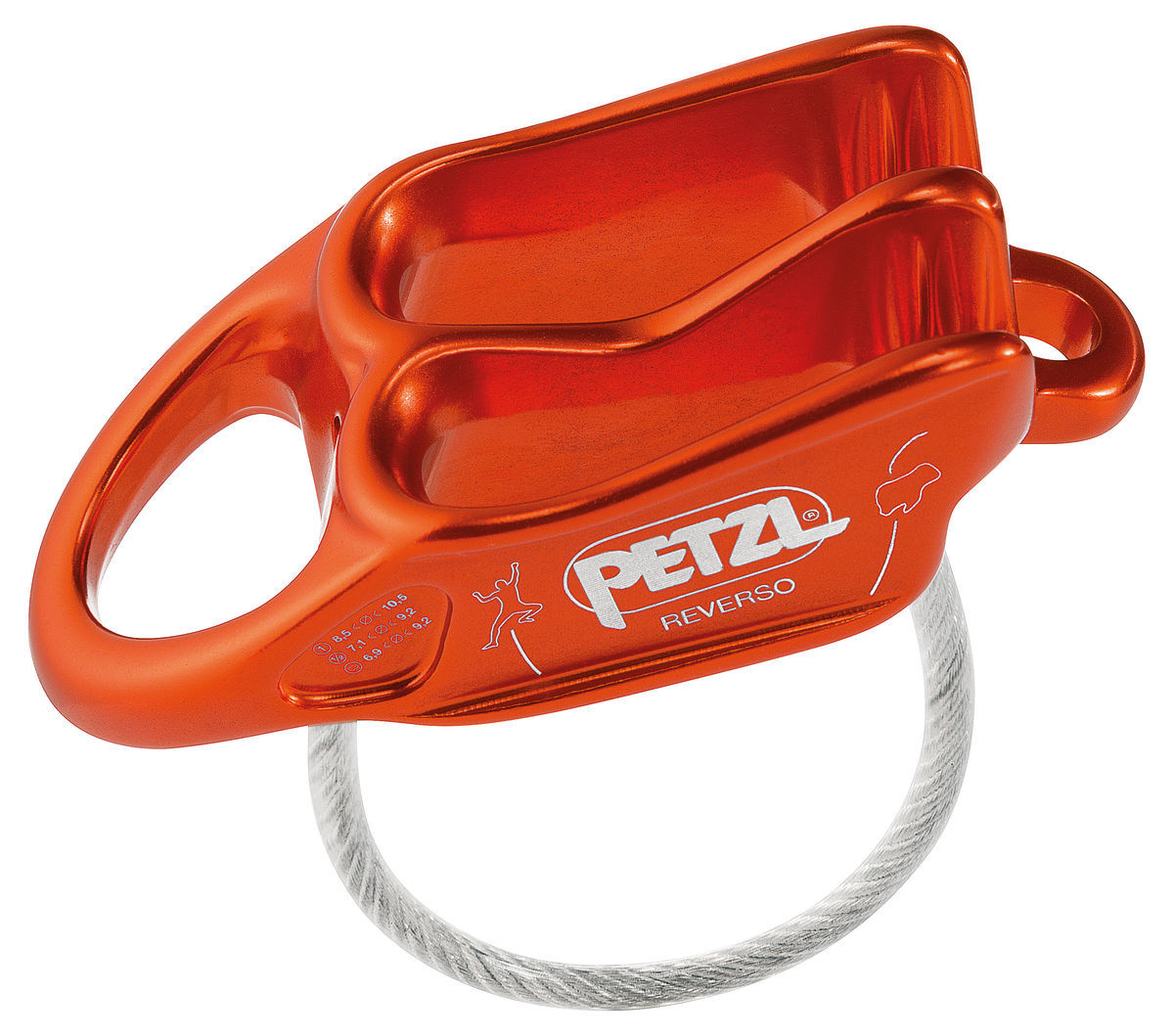 Petzl Reverso Belay Device Multiuso Rappel Rock Arrampicata Dispositivo
