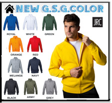 JRC Felpa uomo Malesia Man Maniche raglan - Collo a lupetto - Zip lunga coperta