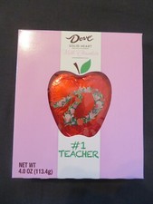 Dove Silky Smooth Solid Milk Chocolate Apple 1 Teacher 4 Oz