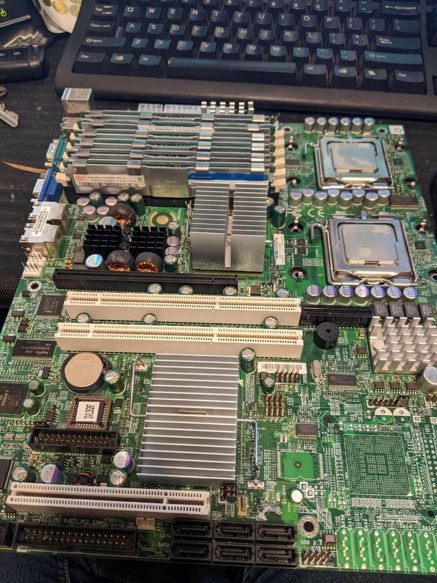 Supermicro X7DVL-i Motherboard ATX Dual Socket LGA771 w/ Intel xeon E5110  24GB