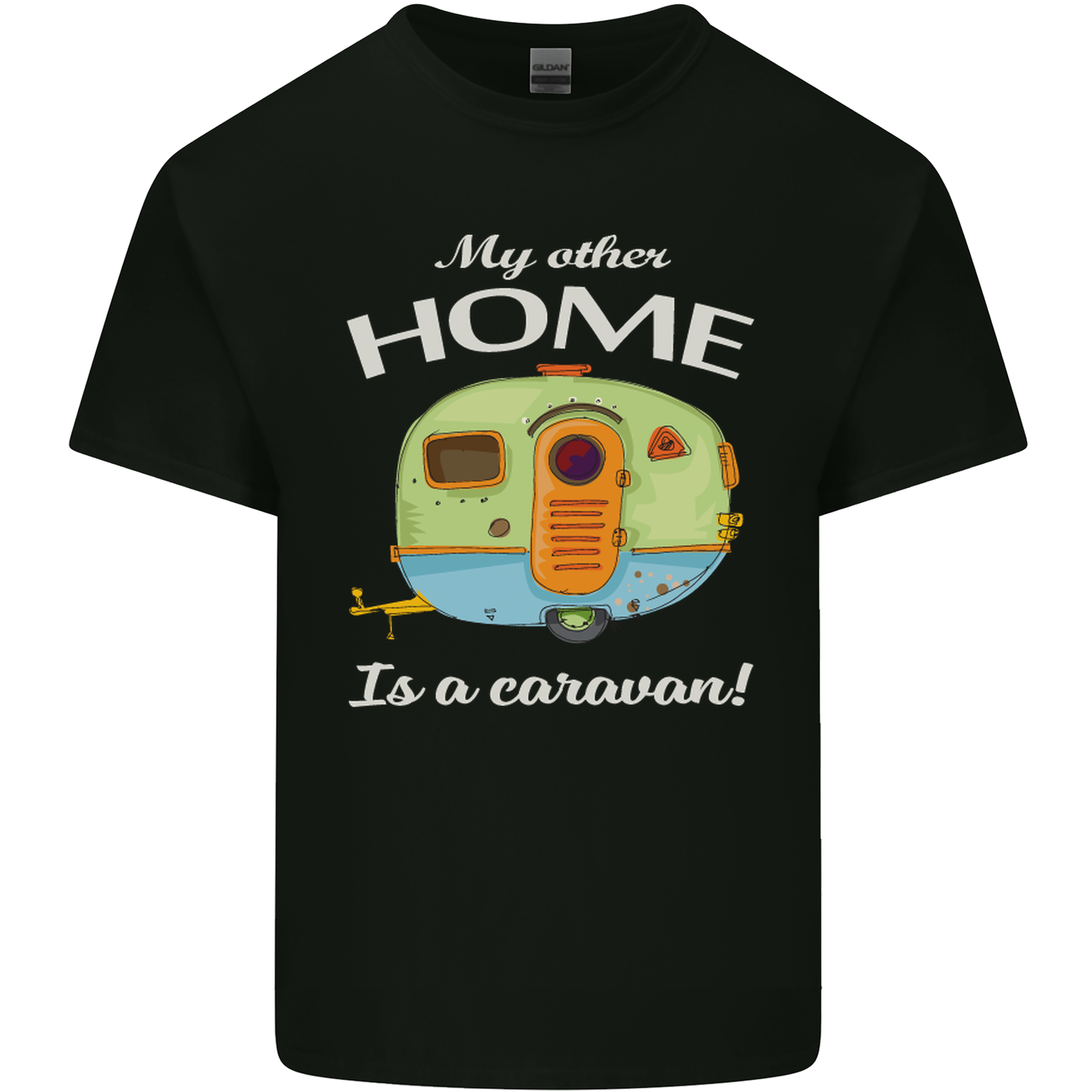 ALTRA T shirt uomo My Other Home Is a Caravan Caravanning cotone leggero