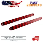 2PCS 15" Red Truck Trailer Light Bar 11 LED Stop Turn Tail Brake Lights Strip